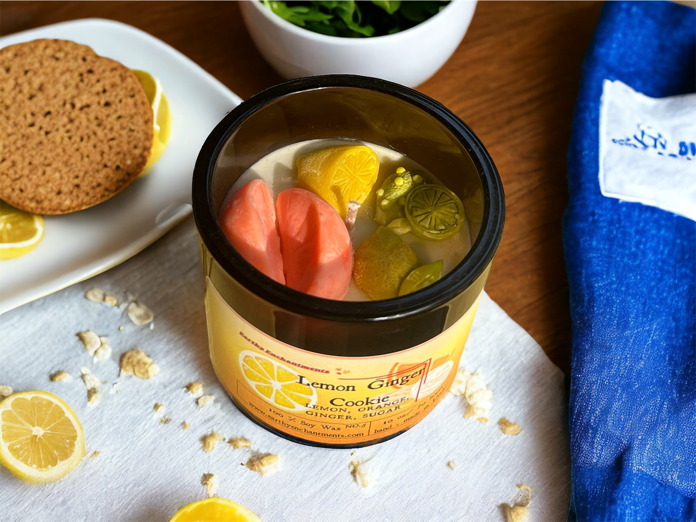 Lemon Ginger Cookie Soy Candle
