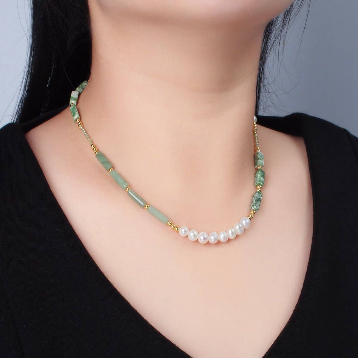Jade & Pearl Energy Necklace ✨ (Pre-Order)