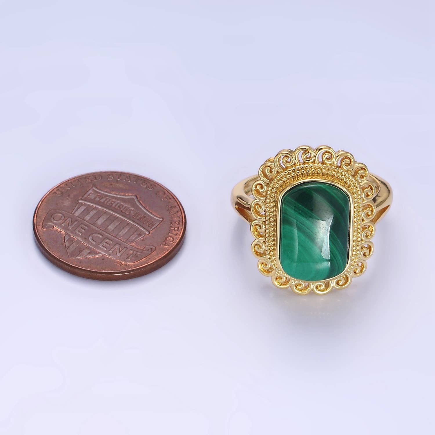 Malachite Statement Ring 🌿✨ (Pre-Order)