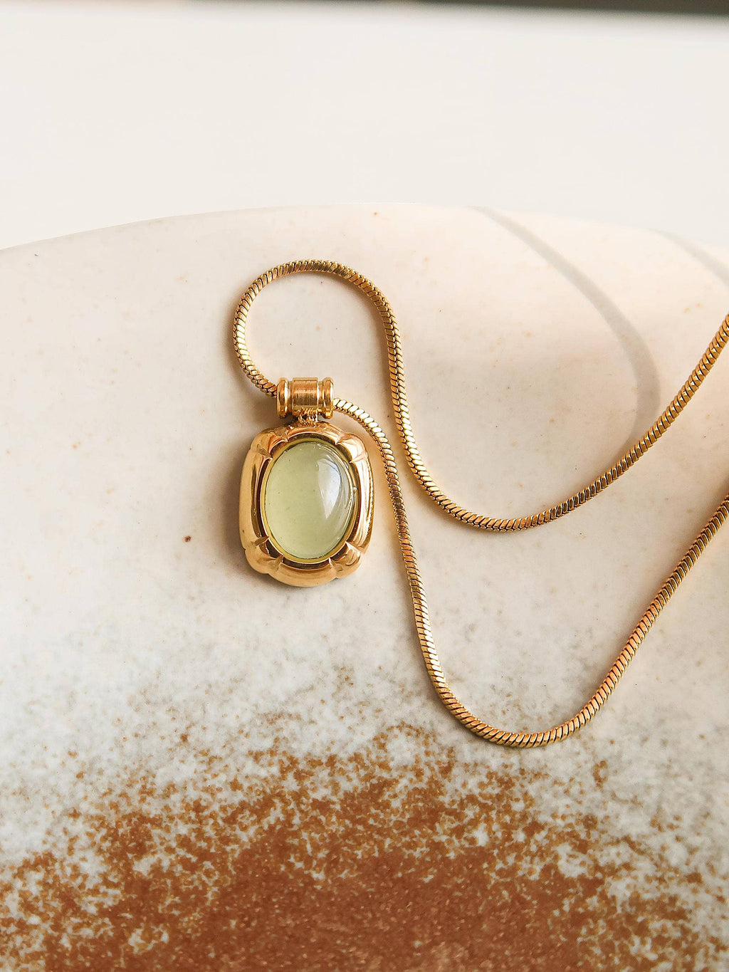 Sacred Stone Gold Necklace