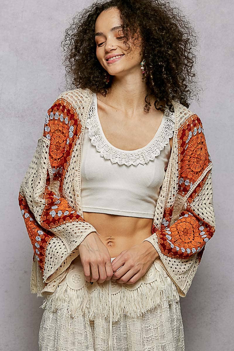 Meadow Patch Crochet Cardigan