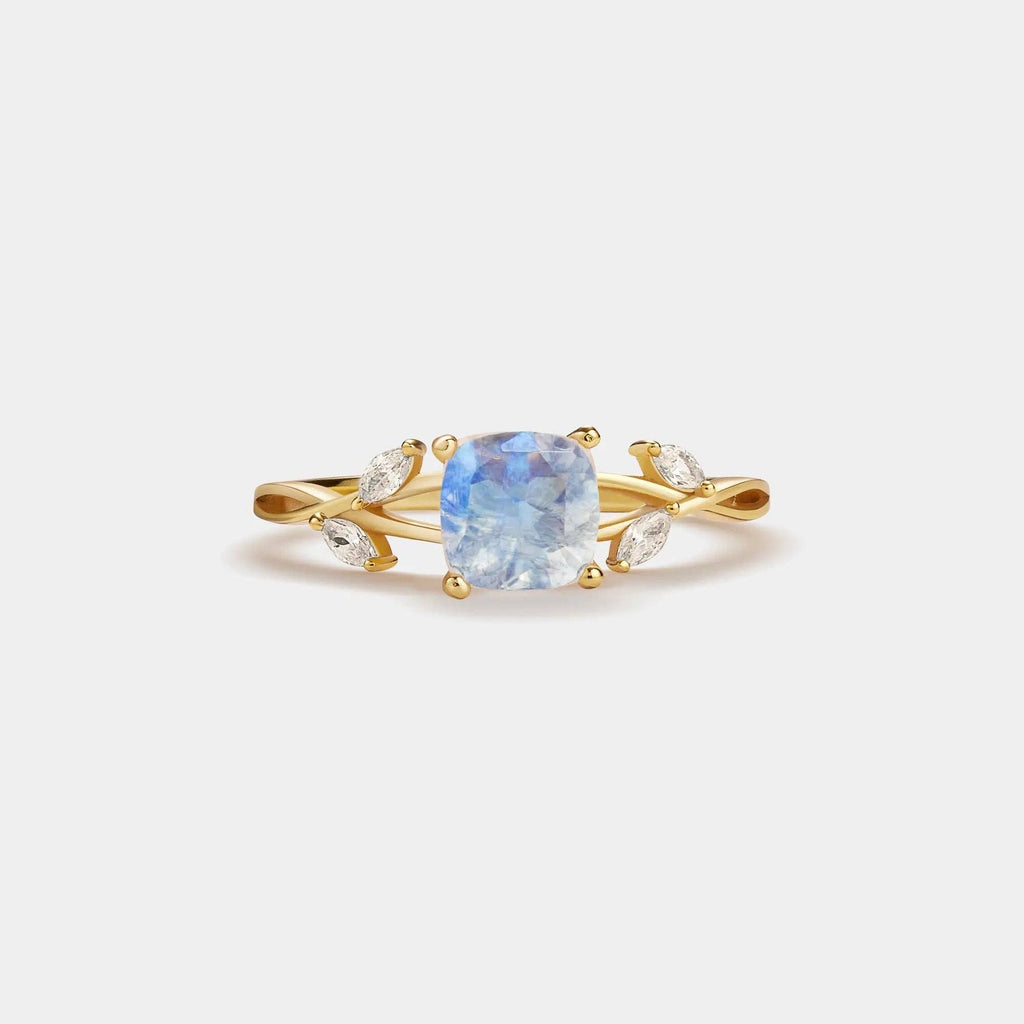 Moonstone Leaf Ring 🌙🌿 (Pre-Order)