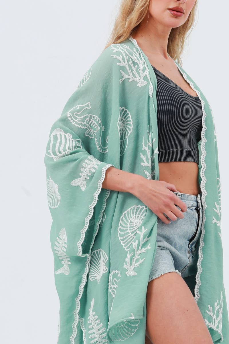 Seafoam Muse Kimono