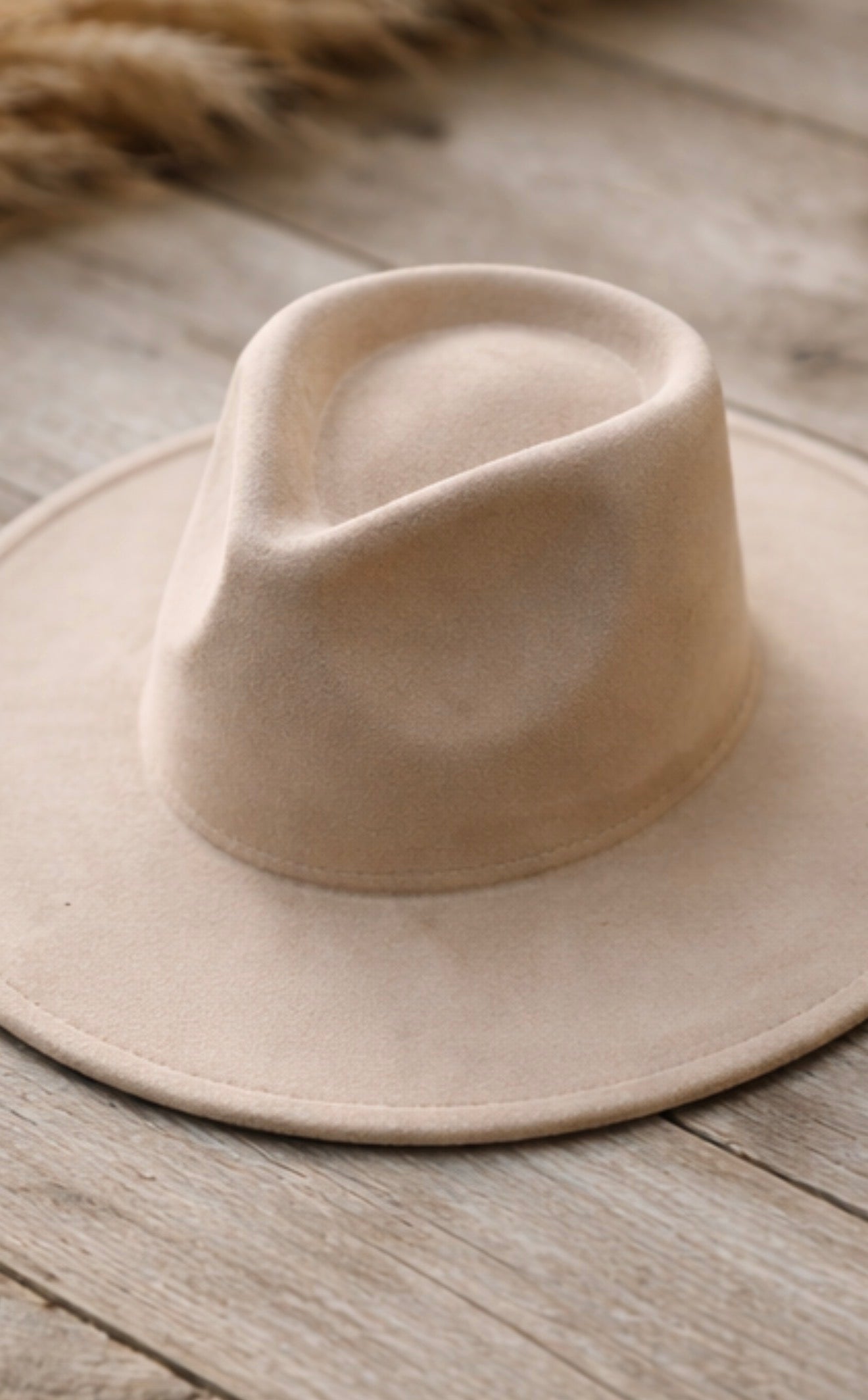 The Desert Muse Hat — Vegan Suede Wide Brim
