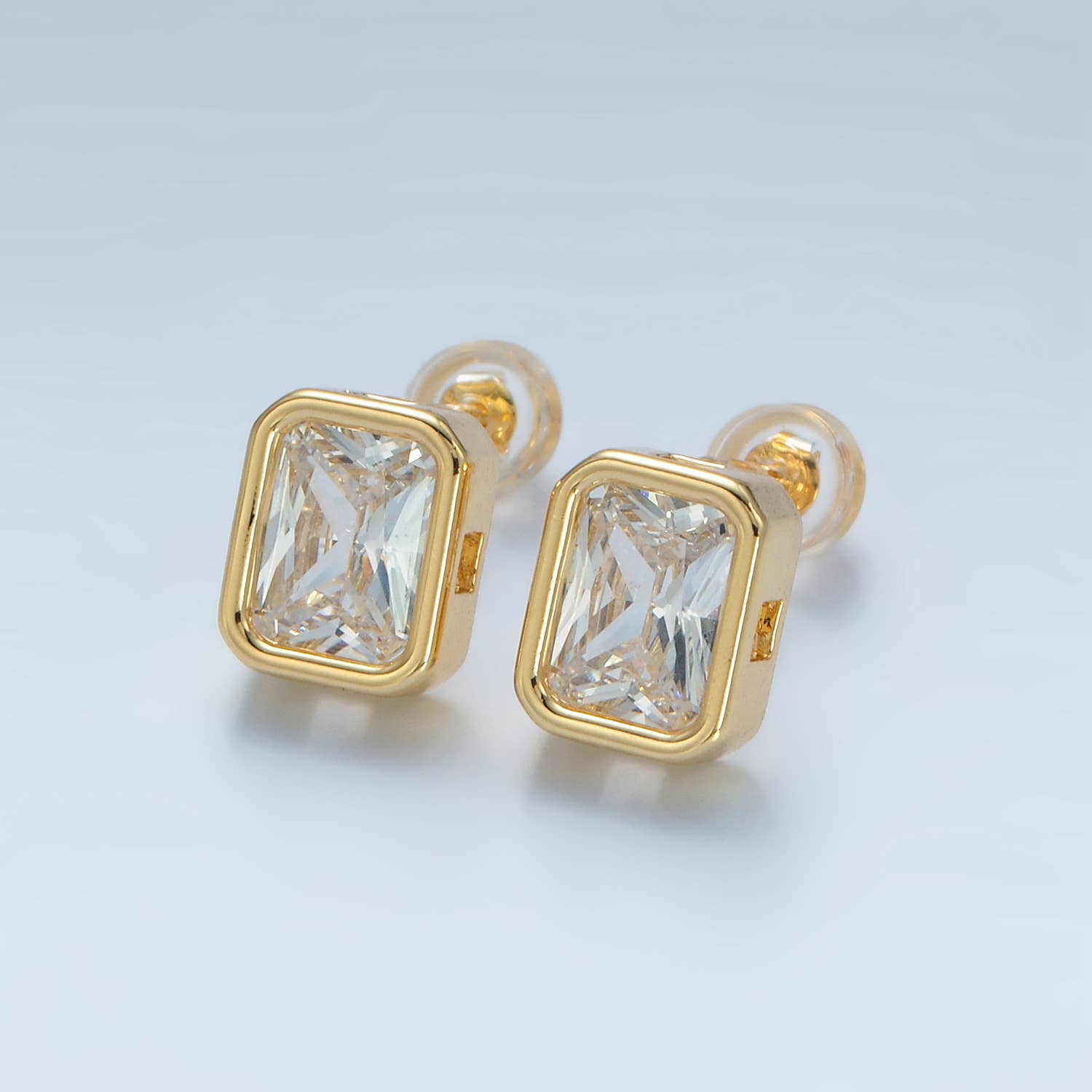 Golden Clarity Studs