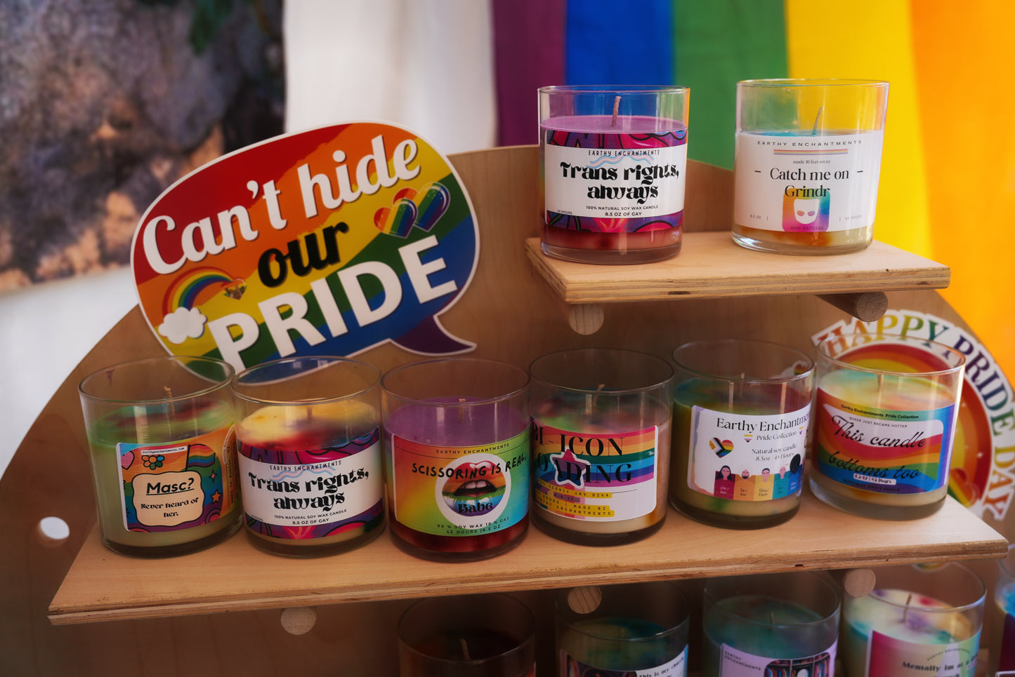 Gay Pride Soy Candles