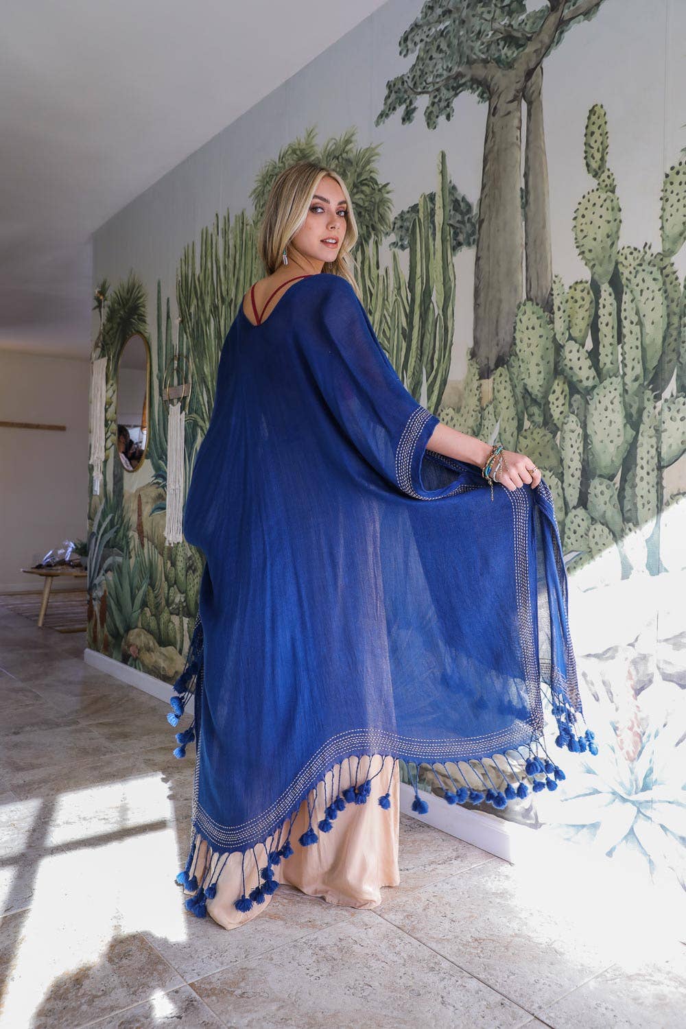 Coastal Tassel Kimono