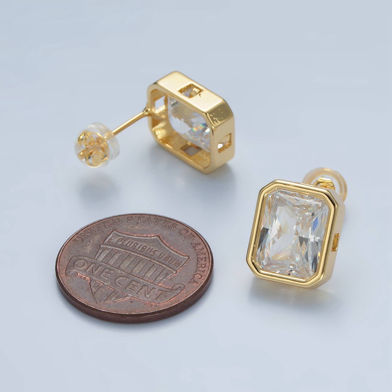 Golden Clarity Studs