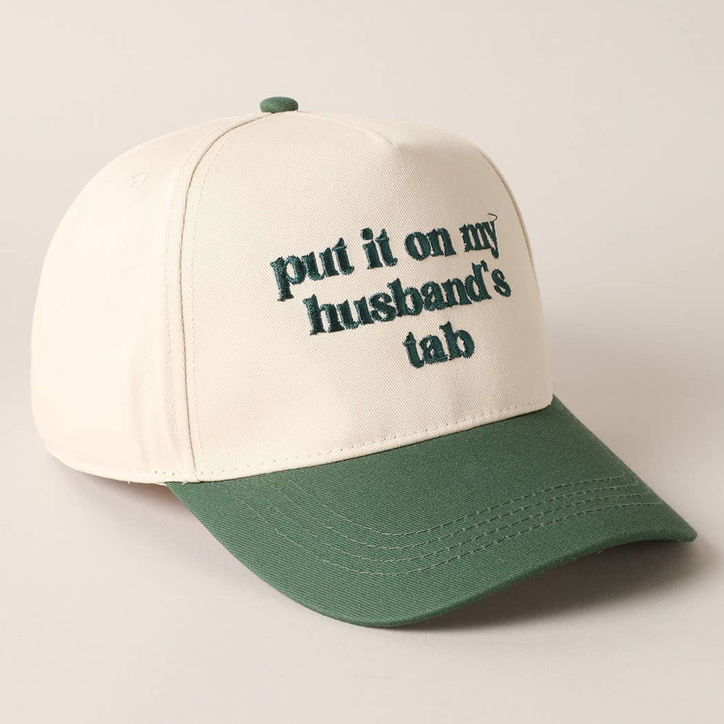 Husband’s Tab Embroidered Cap
