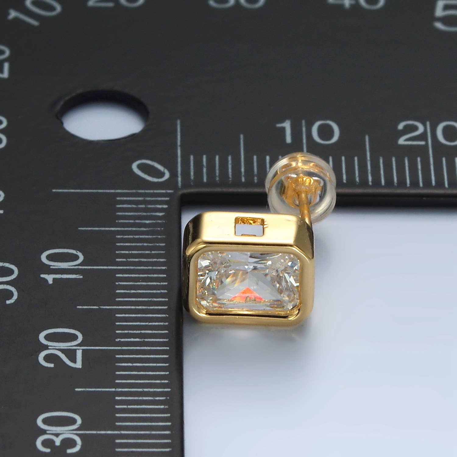 Golden Clarity Studs