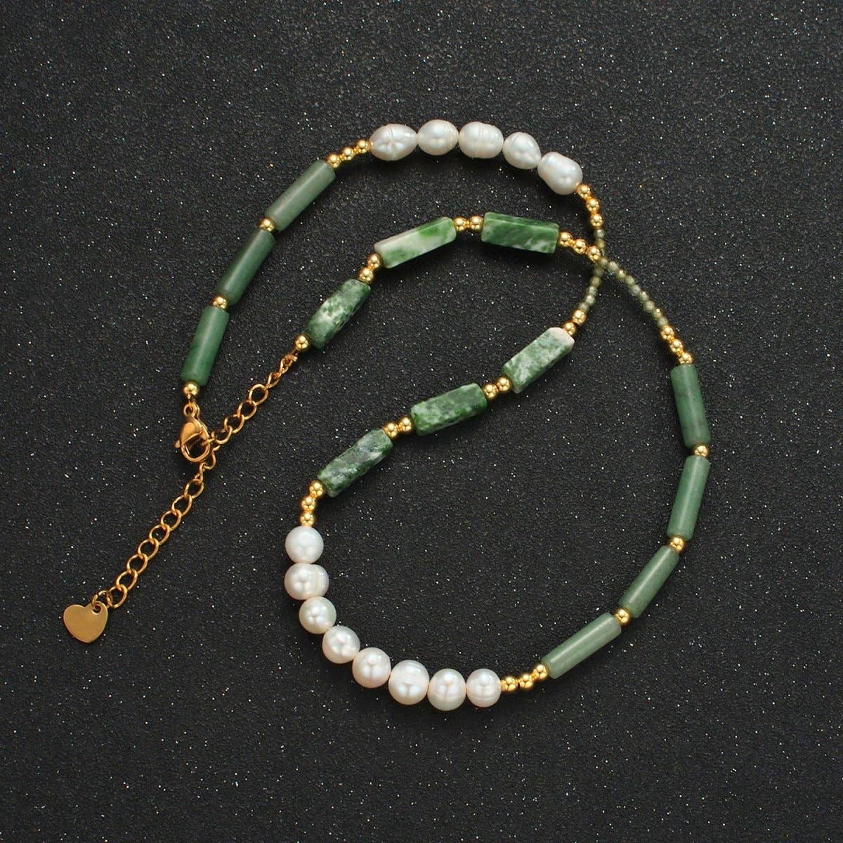 Jade & Pearl Energy Necklace ✨ (Pre-Order)