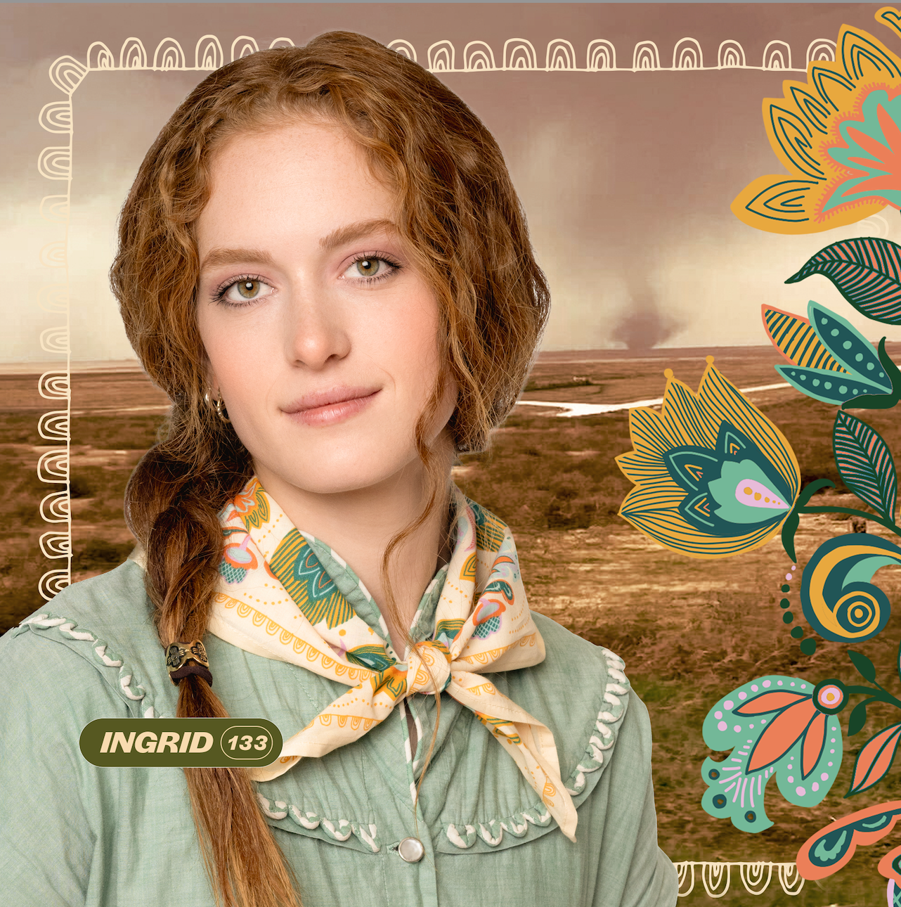 Sunset Bloom Bandana