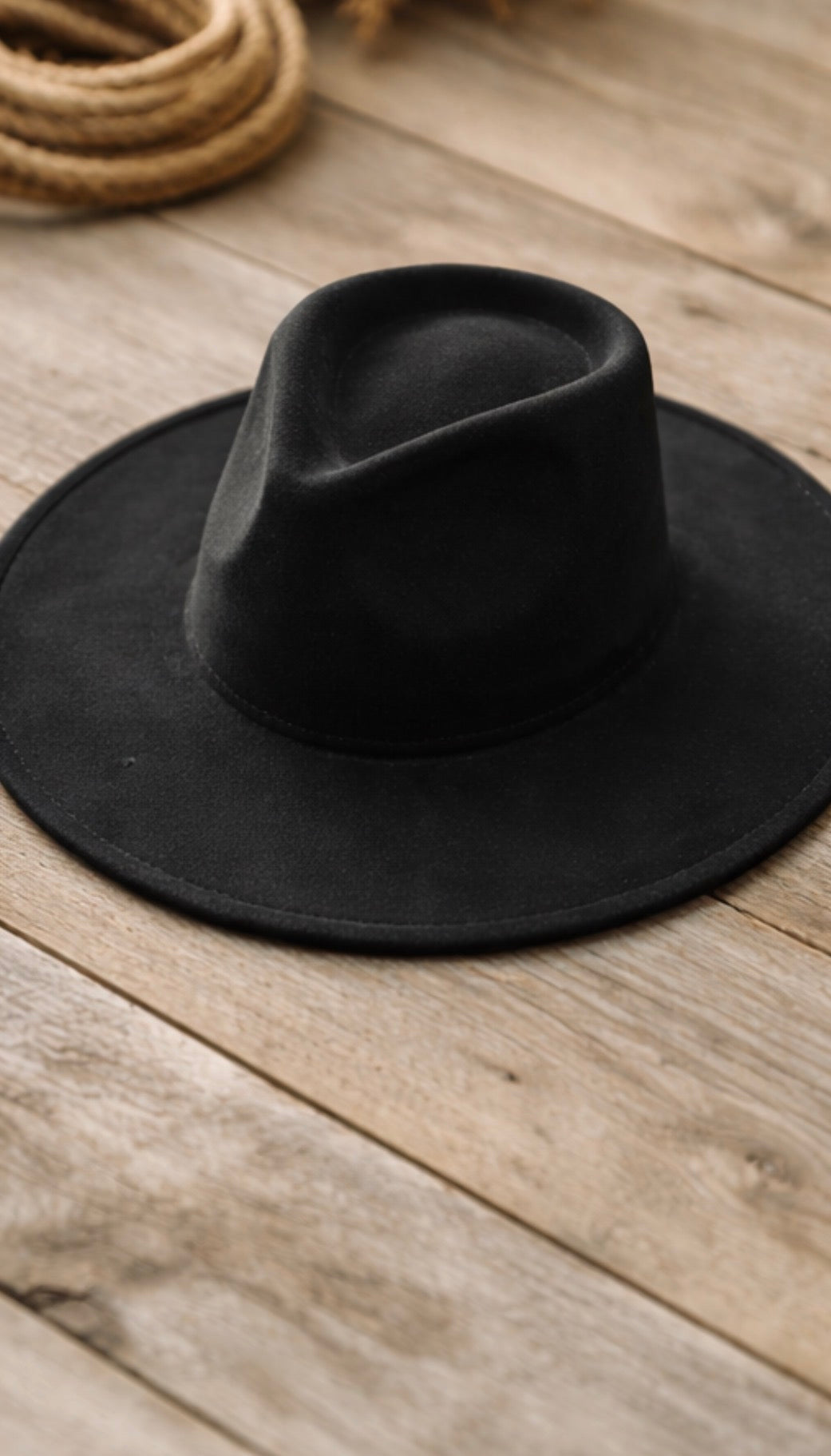 The Desert Muse Hat — Vegan Suede Wide Brim