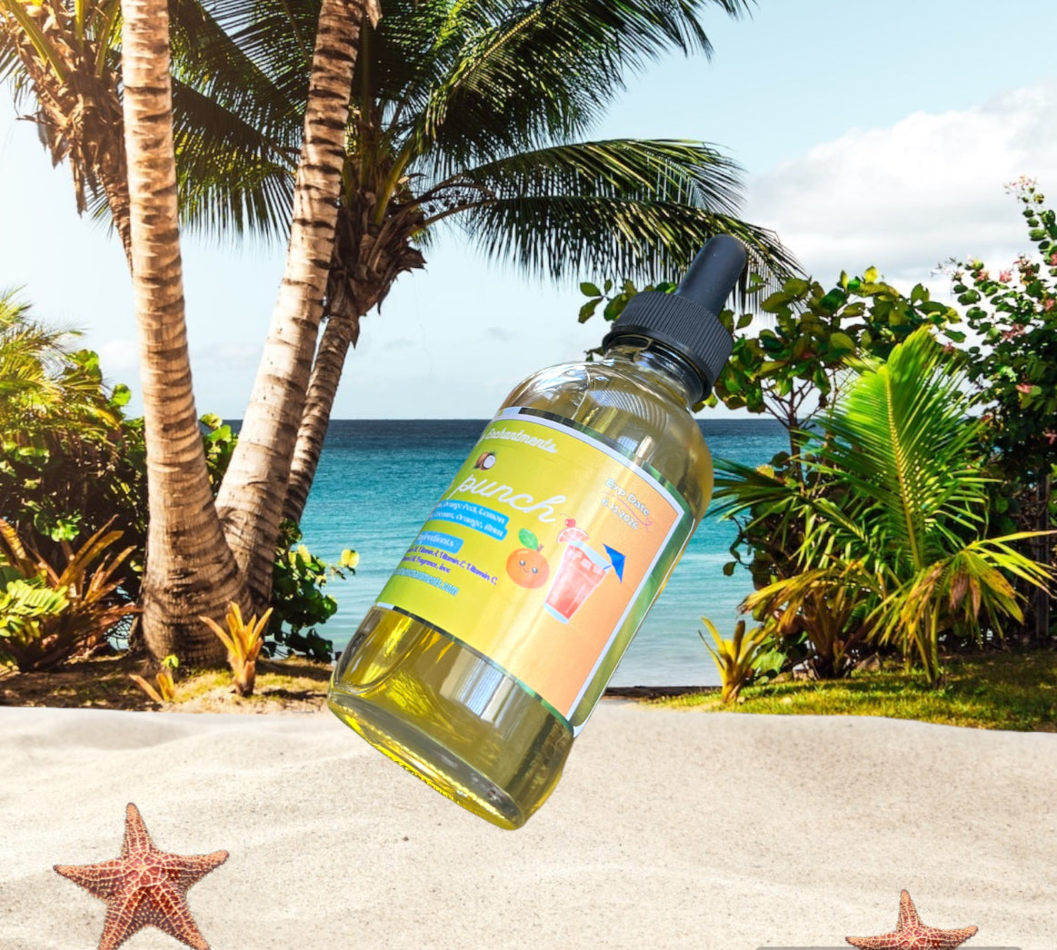 Tropical Getaway In A Bottle (Rum Punch) 🌴