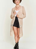 Desert Lace Fringe Cardigan