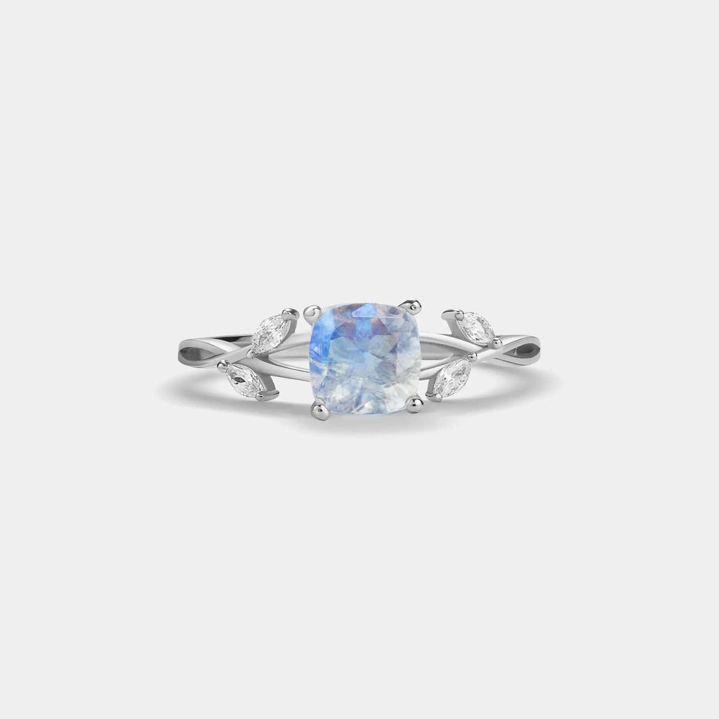 Moonstone Leaf Ring 🌙🌿 (Pre-Order)