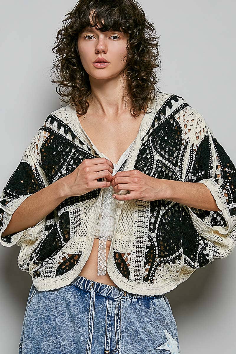 Solstice Weave Crochet Cardigan