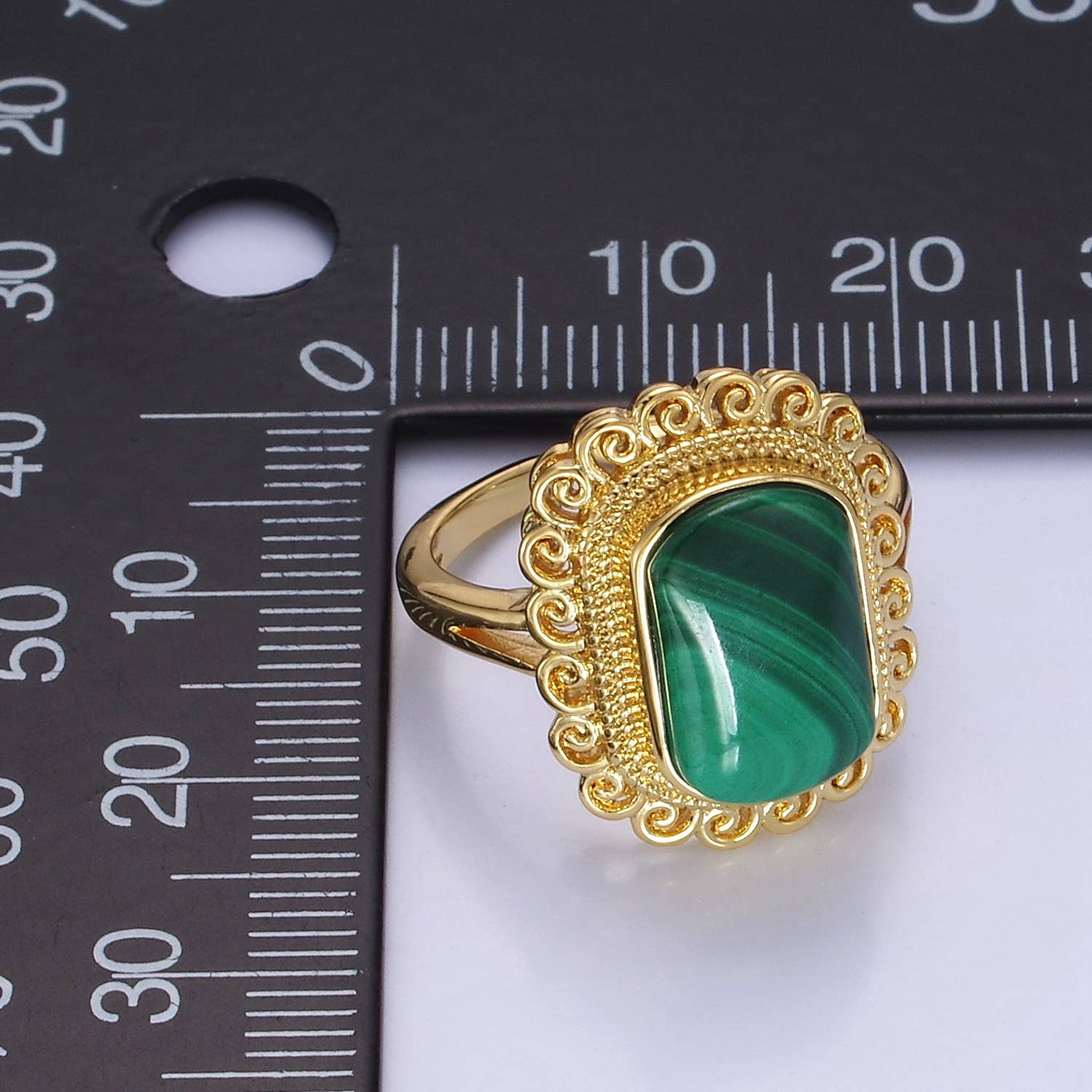 Malachite Statement Ring 🌿✨ (Pre-Order)