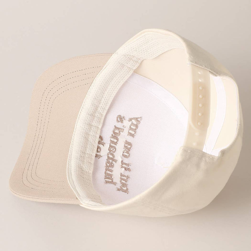 Husband’s Tab Embroidered Cap