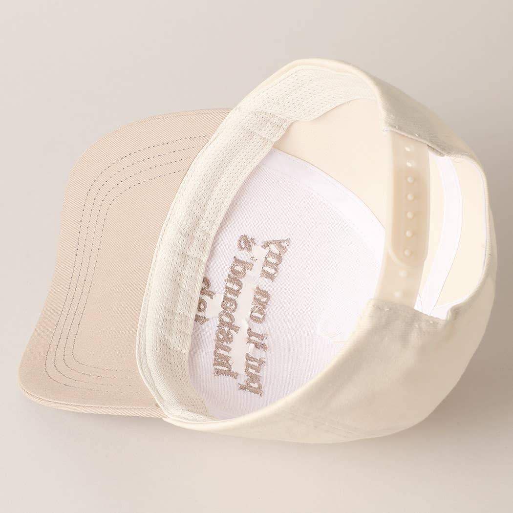 Husband’s Tab Embroidered Cap