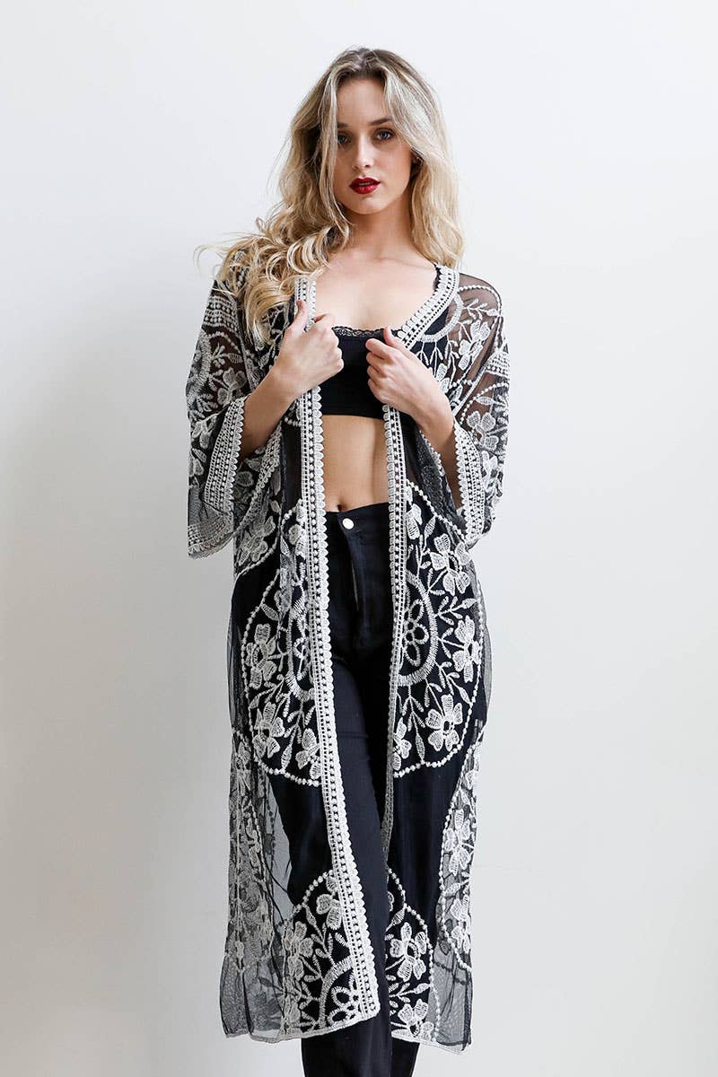 Midnight Lace Duster