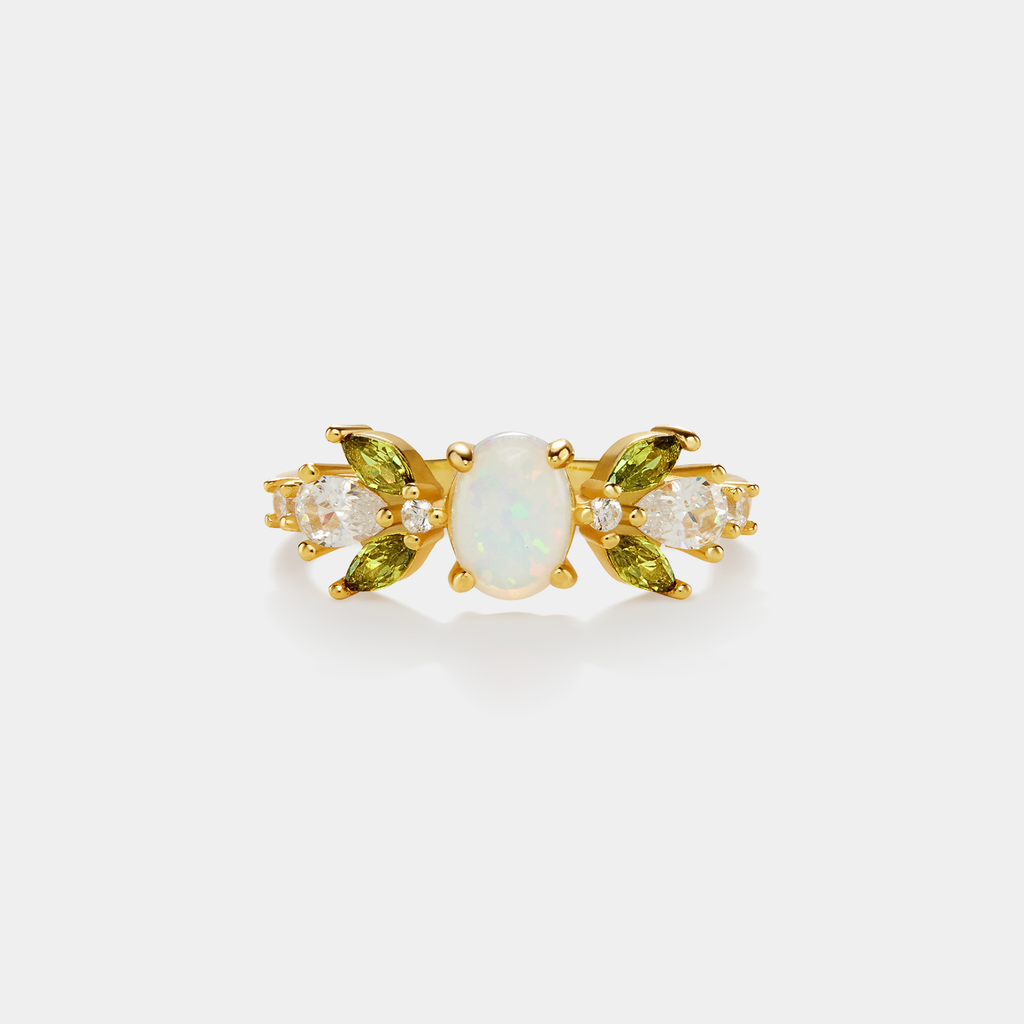 Opal Olive Ring 🌿✨ (Pre-Order)
